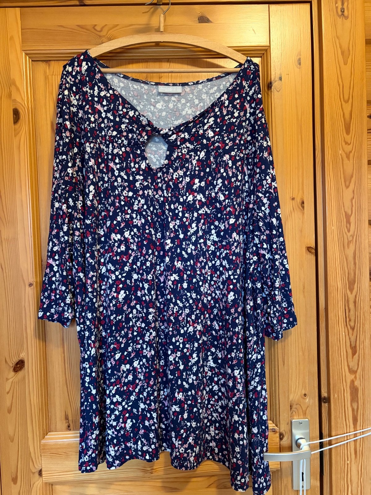 Jurk tuniek blaue Janina 56/58 oto 74 lengte 88, Kleding | Dames, Ophalen of Verzenden, Zo goed als nieuw, Jurk