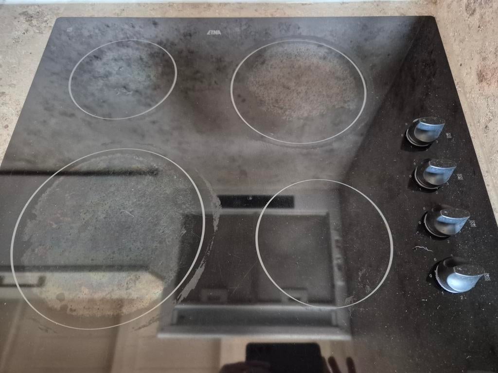 Kookplaat merk Etna, Ophalen, Vrijstaand, Gas, 4 kookzones