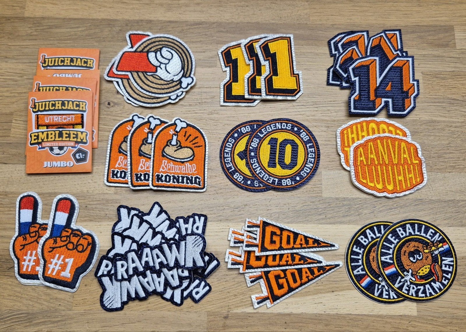 Jumbo juichjack emblemen ️p/st €0,50, Verzamelen, Supermarktacties, Jumbo, Ophalen of Verzenden