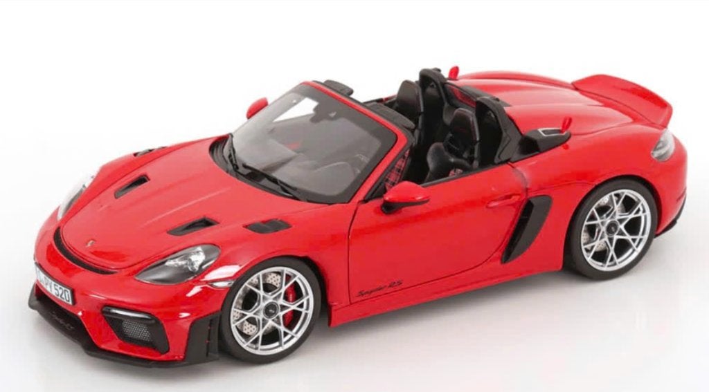 Porsche 718 Spyder RS 2023 Rood schaal 1/18 NOREV ref 187271