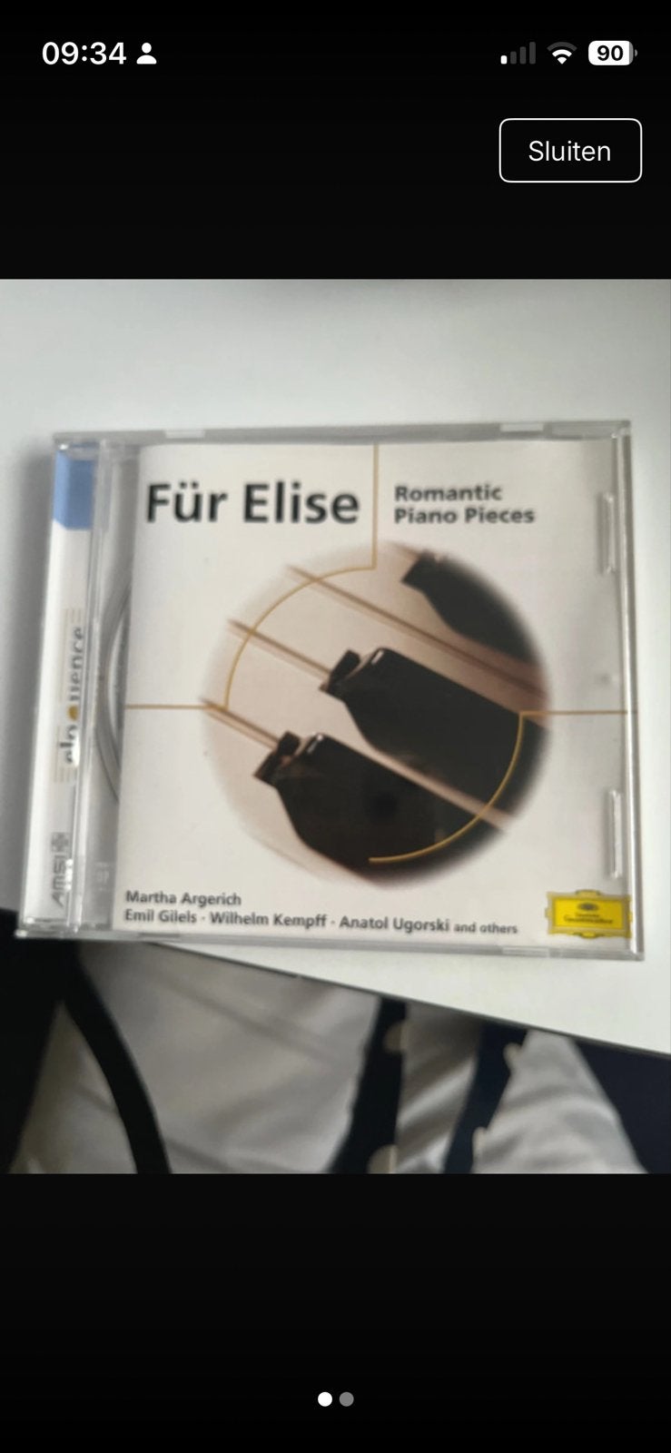 Für Elise - Romantic Piano Pieces CD, Gebruikt, Ophalen of Verzenden, Romantiek, Pianomuziek