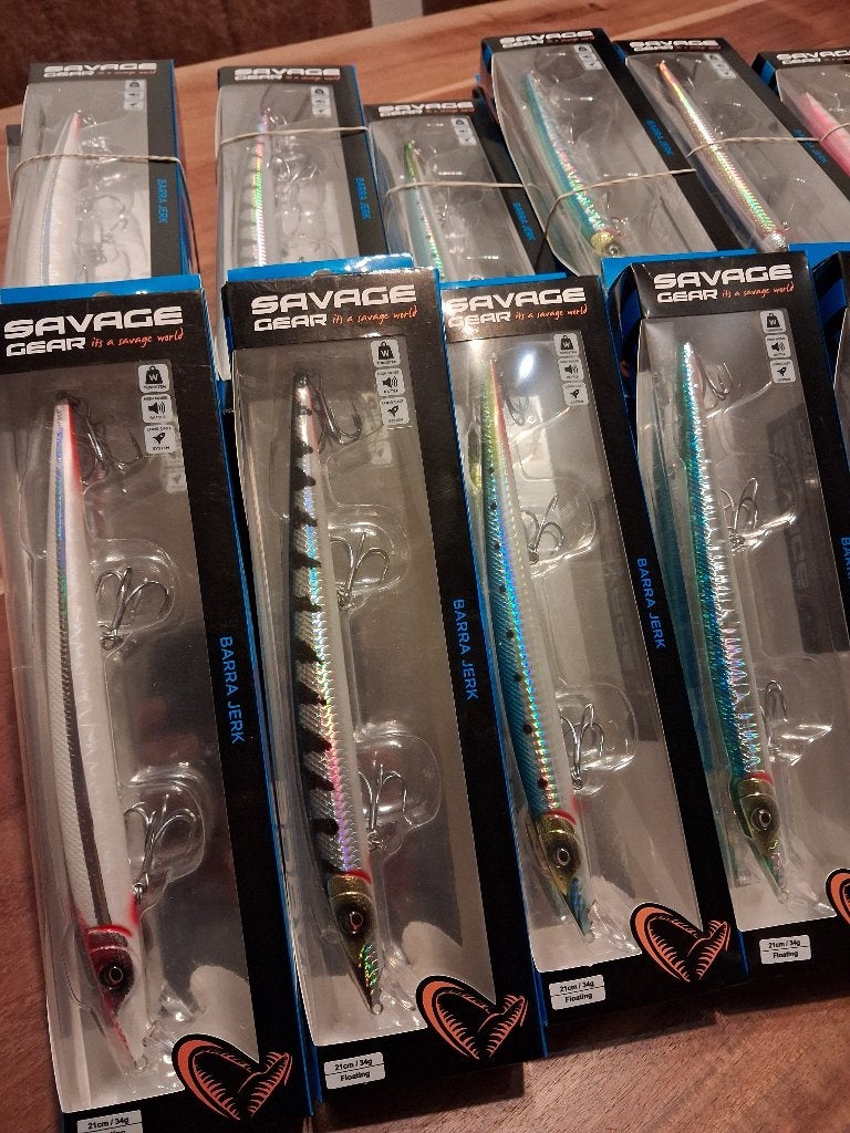 Barra Jerk 21cm/34g Floating (Savage Gear) in 6 kleuren!, Watersport en Boten, Tinstraat, Savage Gear, Overige typen, Nieuw