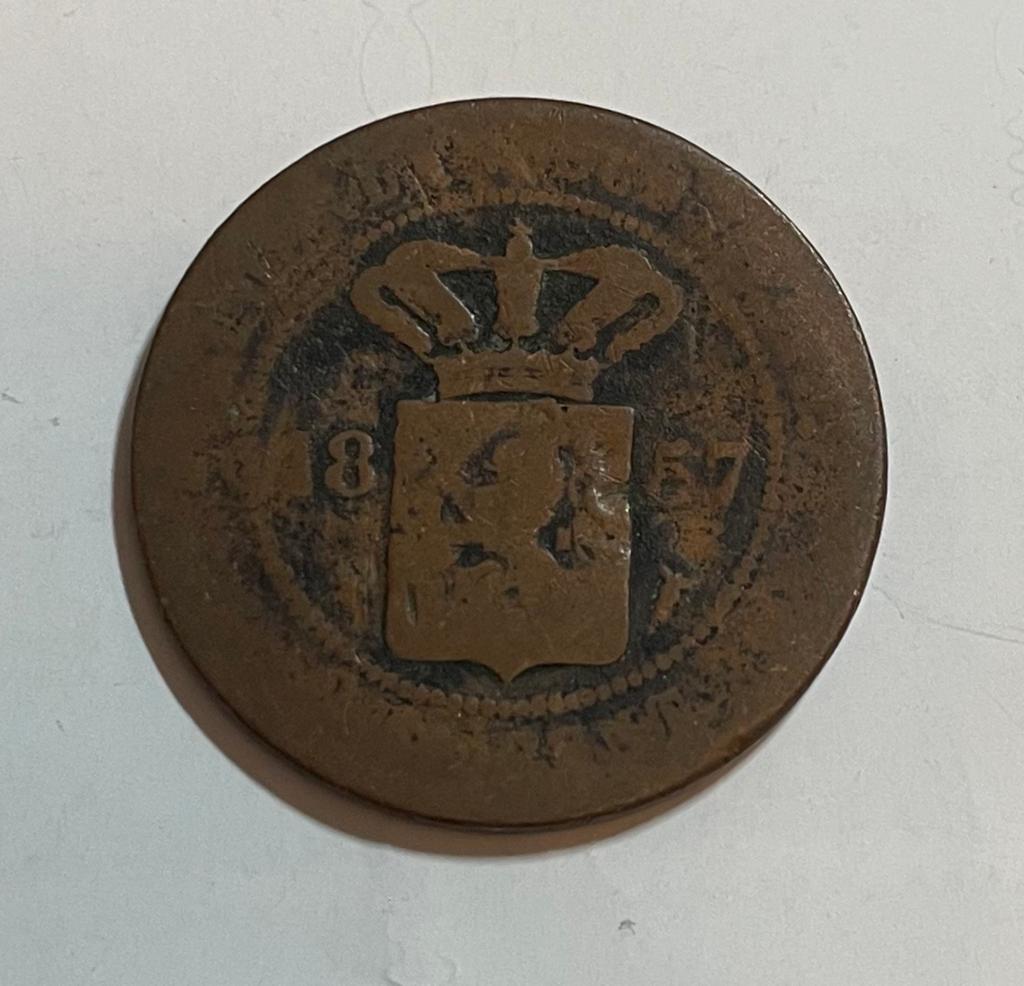 2,5 cent Nederlands Indië 1857, Ophalen of Verzenden, Koning Willem III