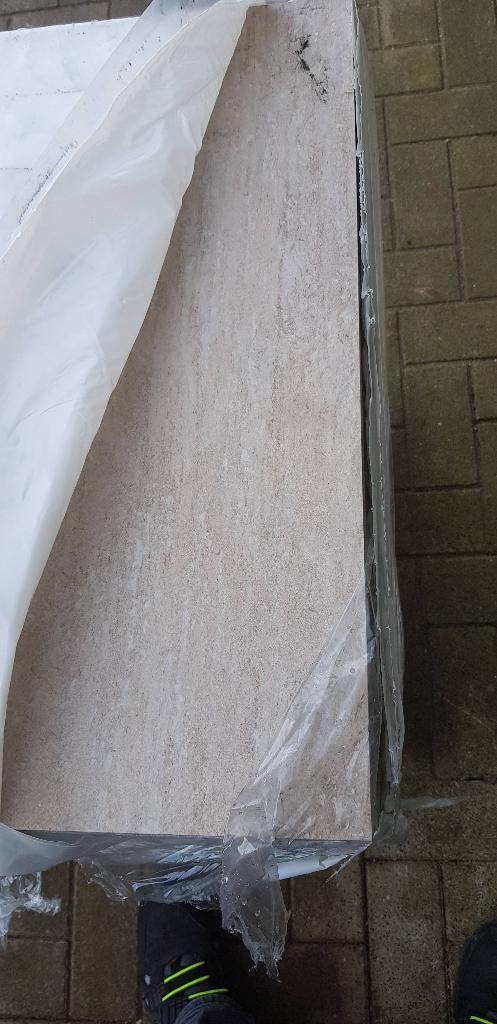 GeoCeramica tegels 60x30 beige. Nu voordelig te koop, Tuin en Terras, Ophalen, Keramiek, Nieuw, 10 m² of meer