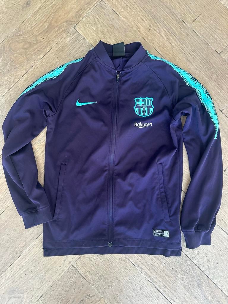 Nike FC Barcelona trainingsjack, maat M (10-12 jaar), Maat XS of kleiner, Ophalen of Verzenden, Gebruikt, Trainingspak