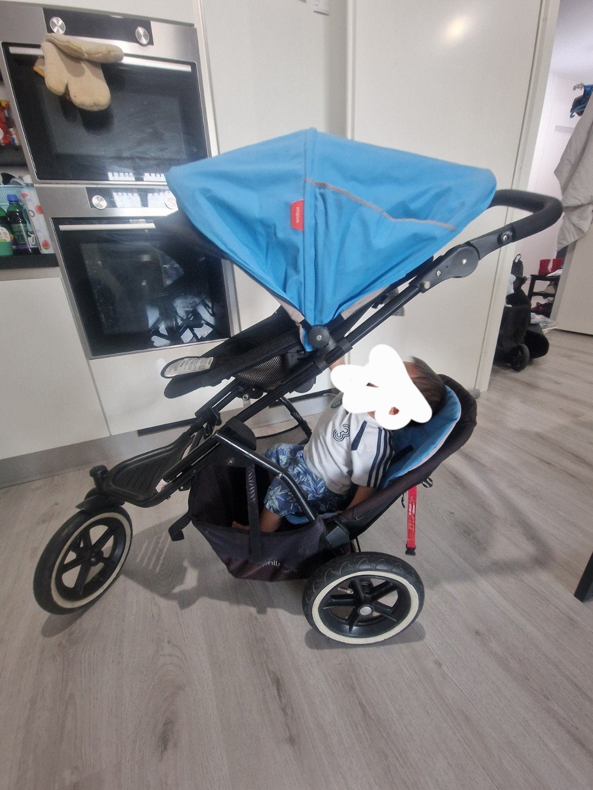 Phil & Teds Duowagen met Maxi-Cosi en reiswieg, Gebruikt, Combiwagen, Duowagen, Ophalen