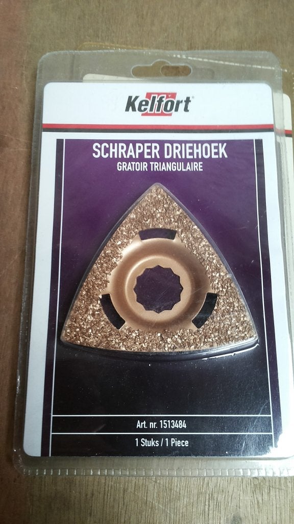 Driehoekschraper delta grof fsc, Doe-het-zelf en Verbouw, Verzenden, Nieuw