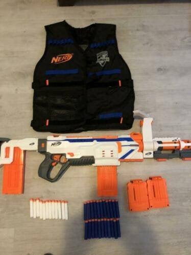 Nerf N strike modulus regulator en tactical vest van, Kinderen en Baby's, Speelgoed | Buiten | Actiespeelgoed, Ophalen of Verzenden