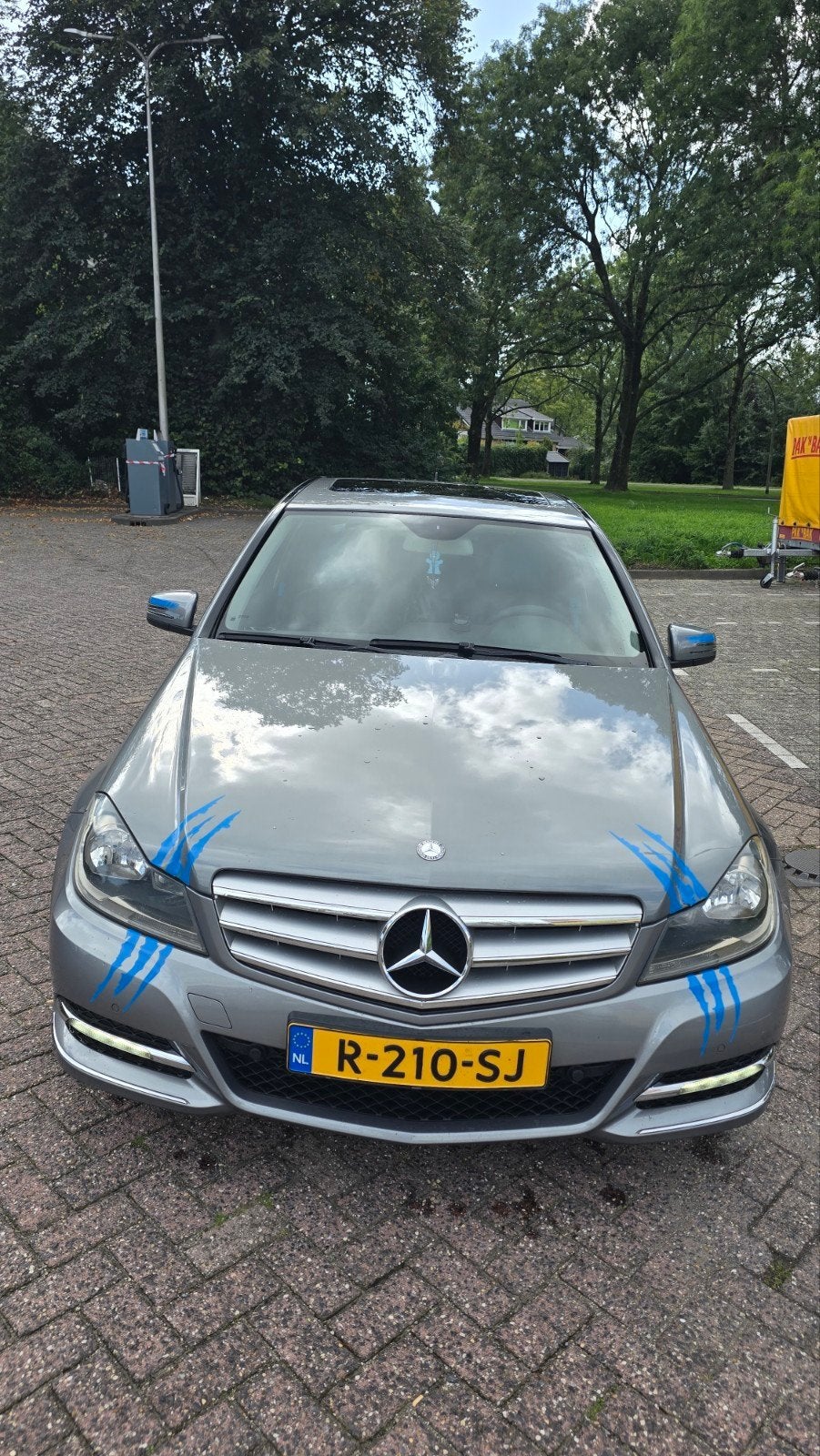 Mercedes-Benz C-Klasse C180 BE Aut7 2011 Grijs, Auto's, Automaat, 745 kg, 1800 kg, 1796 cc