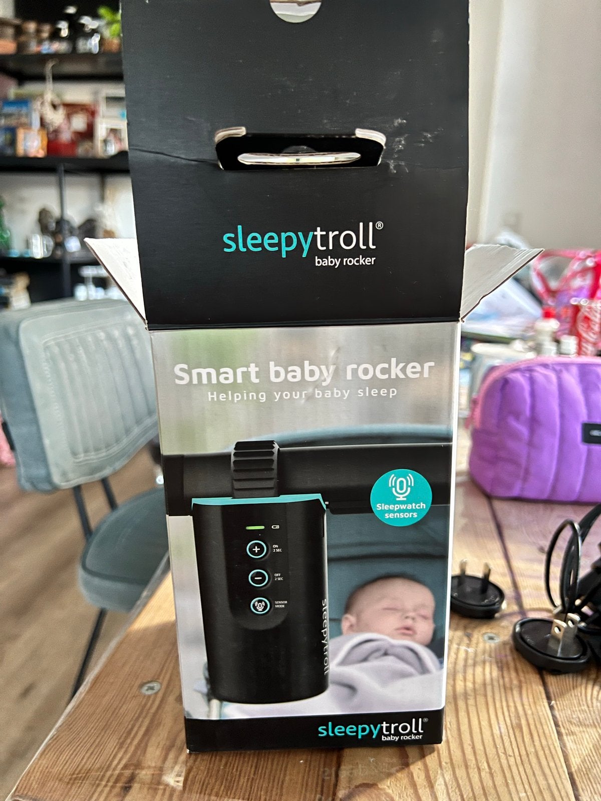 Sleepytroll Baby Rocker Gen 1 - Smart Wieg Schommelaar, Kinderen en Baby's, Kinderwagens en Combinaties, Ophalen, Zo goed als nieuw