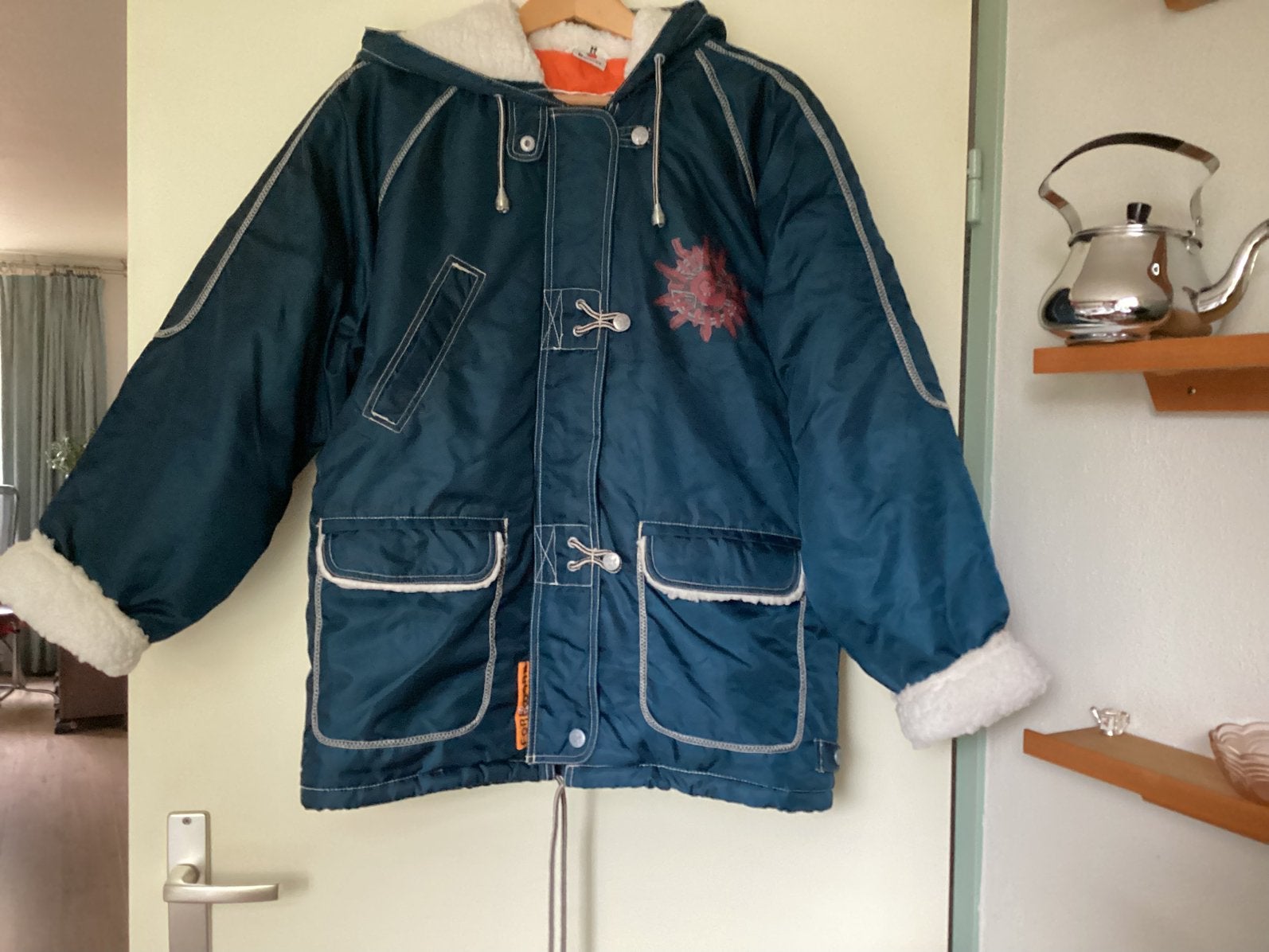 Parka dames, Ophalen of Verzenden, Zo goed als nieuw, Maat 38/40 (M), Blauw