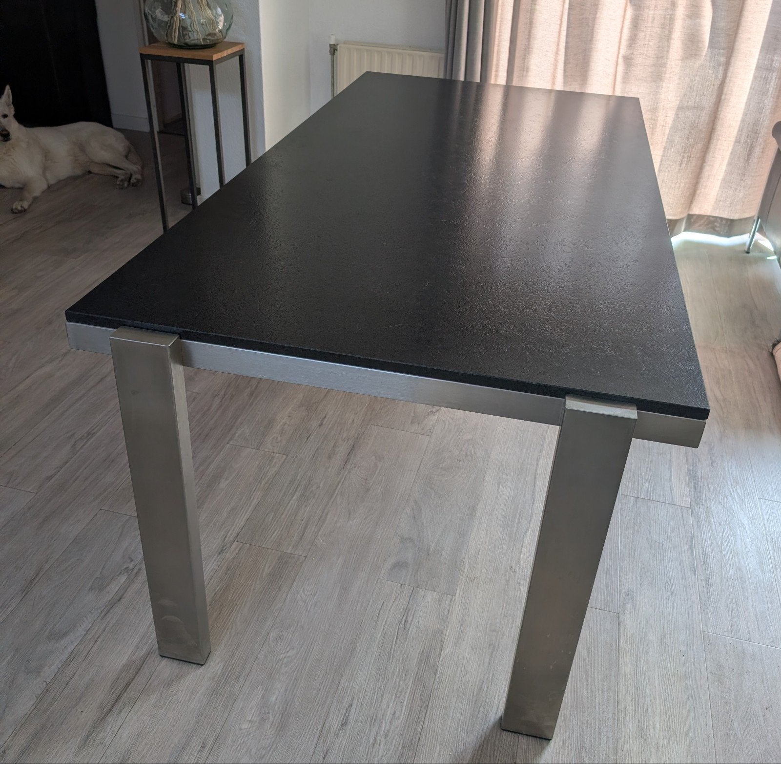 Eetkamertafel, Huis en Inrichting, Tafels | Eettafels, Zo goed als nieuw, 50 tot 100 cm, 200 cm of meer, Vijf personen of meer
