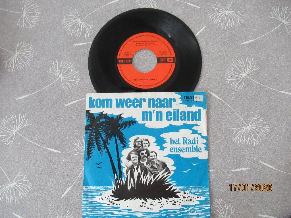 Het Radi Ensemble   Kom weer naar m'n Eiland, Cd's en Dvd's, Vinyl Singles, Gebruikt, Originele persing, 7 inch, Ophalen of Verzenden