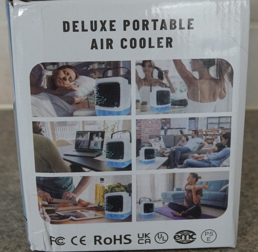 DELUXE portable air cooler nog 1 stuks, Witgoed en Apparatuur, Airco's, Ophalen, Minder dan 60 m³, Ventileren, Nieuw