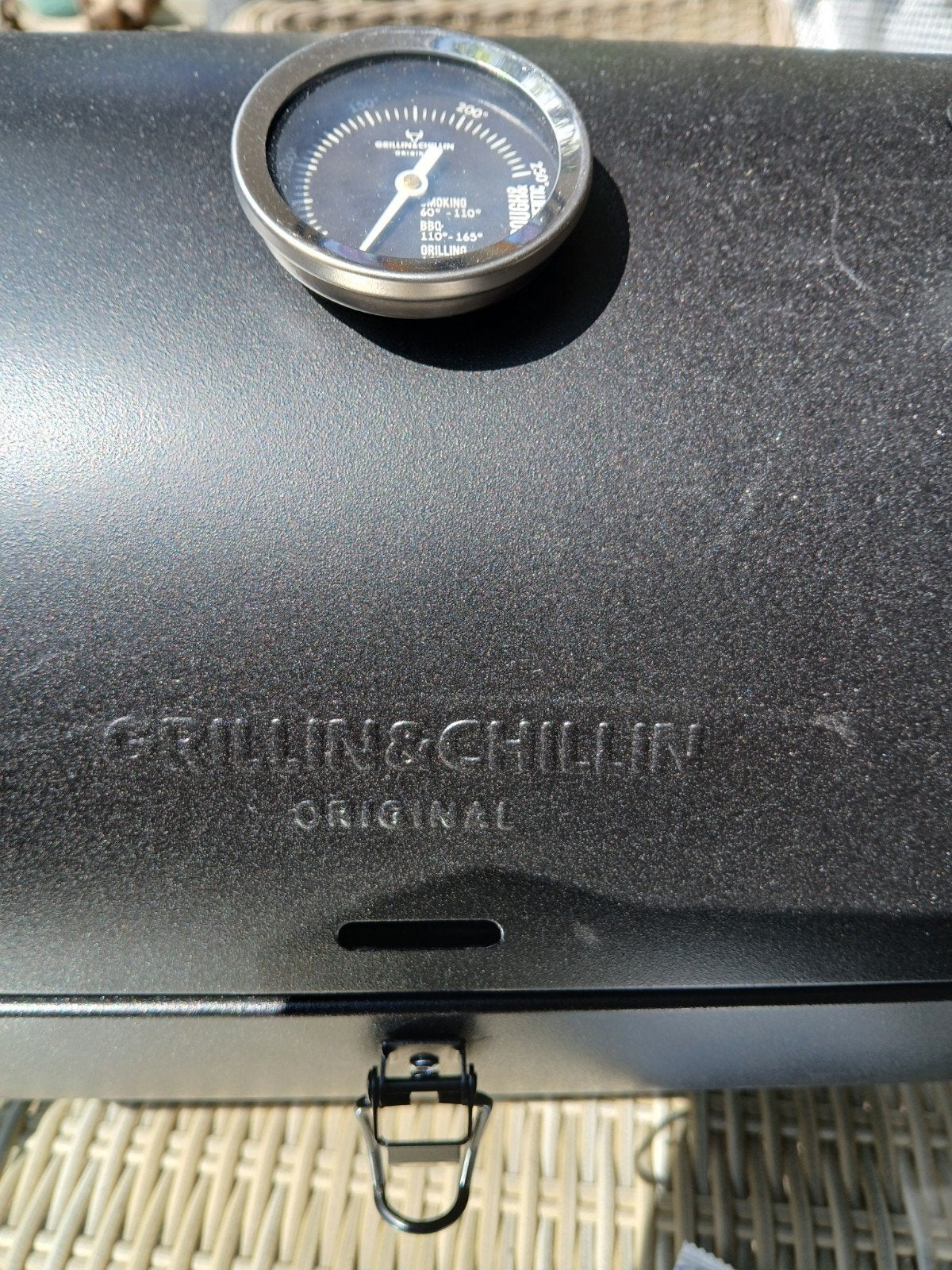 Grillin' & Chillin' Draagbare BBQ met Thermometer, Ophalen, Nieuw, Grillin' & Chillin'