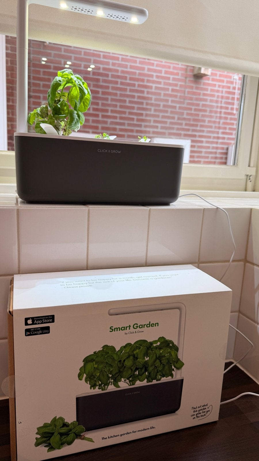Click & Grow Smart Garden - Kweek je eigen kruiden!, Ophalen of Verzenden, Zo goed als nieuw, Kweekbak
