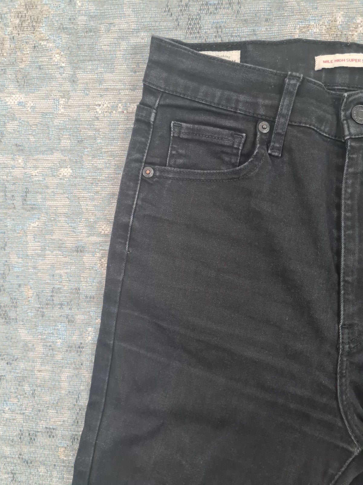 Levi’s mile high super skinny W29 L28 Tulsi2928, Zwart, Ophalen of Verzenden, Zo goed als nieuw, W28 - W29 (confectie 36)