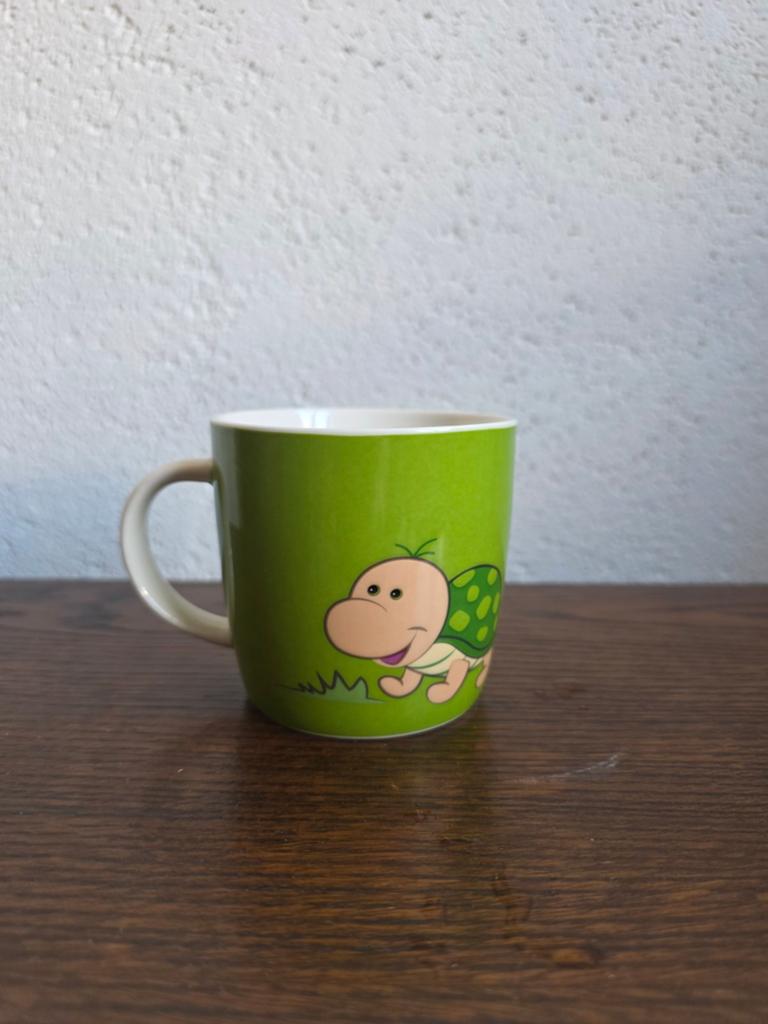 Vrolijke mok met schattige schildpad, Ophalen of Verzenden, Zo goed als nieuw, Overige stijlen, Kop(pen) en/of Schotel(s)