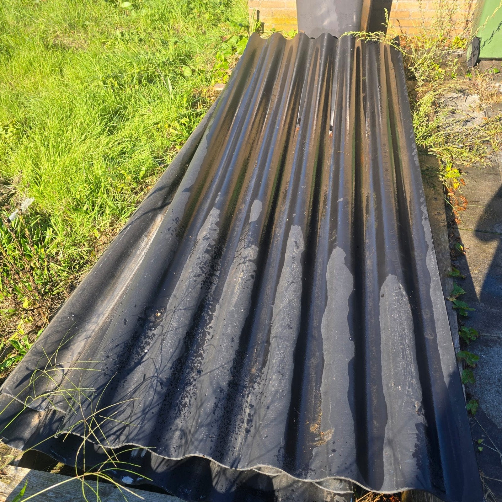 Golfplaten 303x110 cm, 5 mm dik - Ongebruikt, Ophalen, Kunststof, Zwart, Zo goed als nieuw