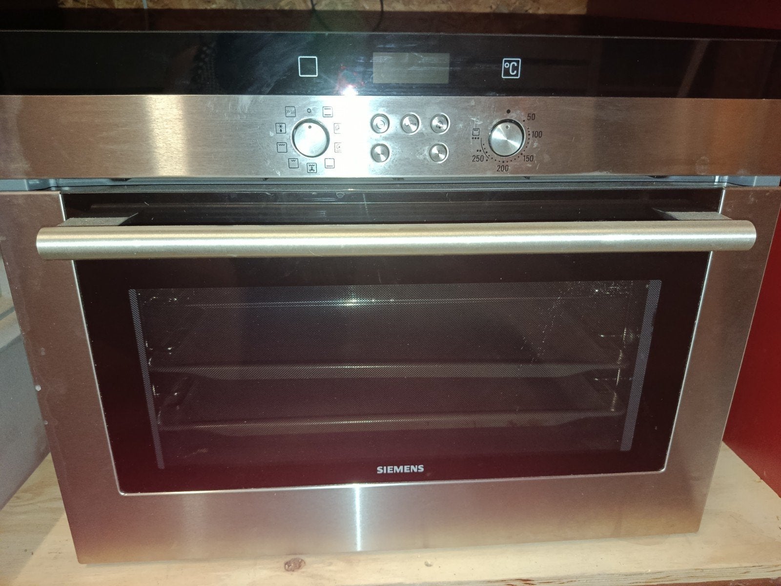 Siemens HB33K550 compacte inbouw oven 45 cm RVS - iQ-serie, Witgoed en Apparatuur, Ophalen, 45 tot 50 cm, Gebruikt, Hete lucht