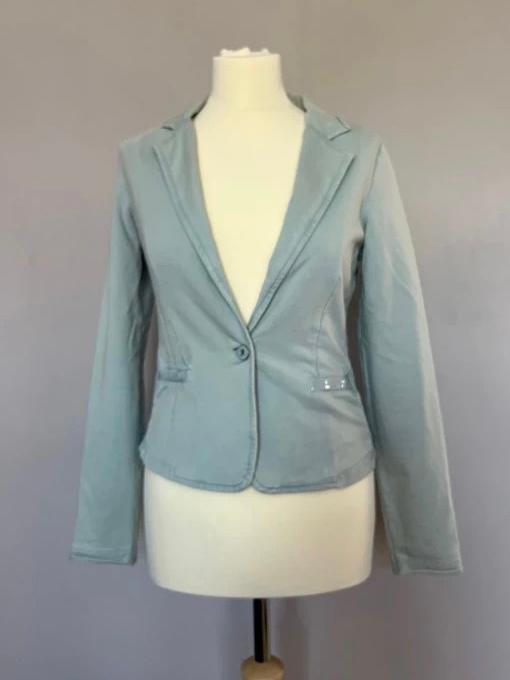 Lichtblauwe zomerblazer Tramontana maat XS | glitterdetails, Blauw, Ophalen of Verzenden, Zo goed als nieuw, Jasje