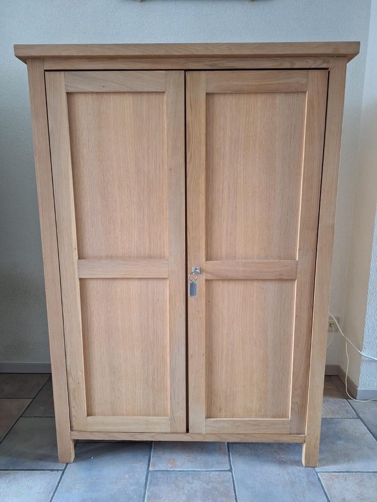 Massief Eiken Computerkast / Bureaukast, Huis en Inrichting, Kasten | Computermeubels, Ophalen, Gebruikt, 70 tot 120 cm, Modern, Functioneel