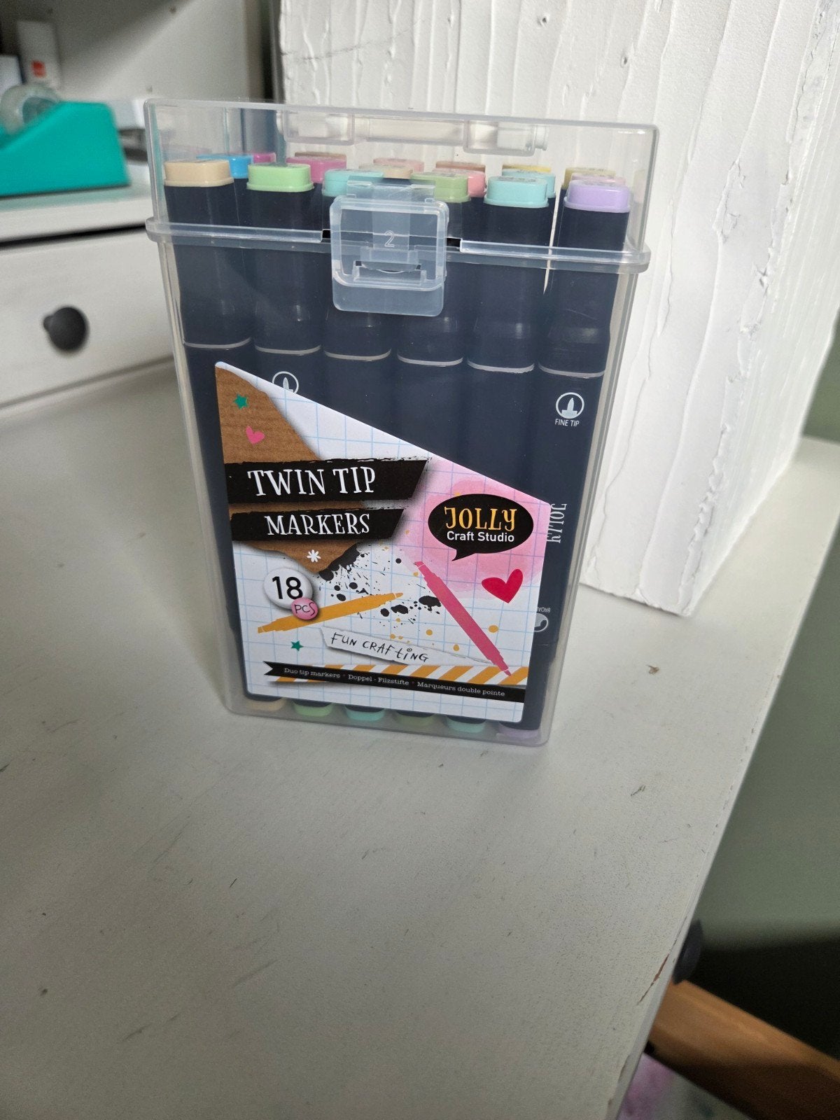 Jolly Craft Studio Twin Tip Markers - 18 stuks, Ophalen of Verzenden, Nieuw, Potlood of Stift