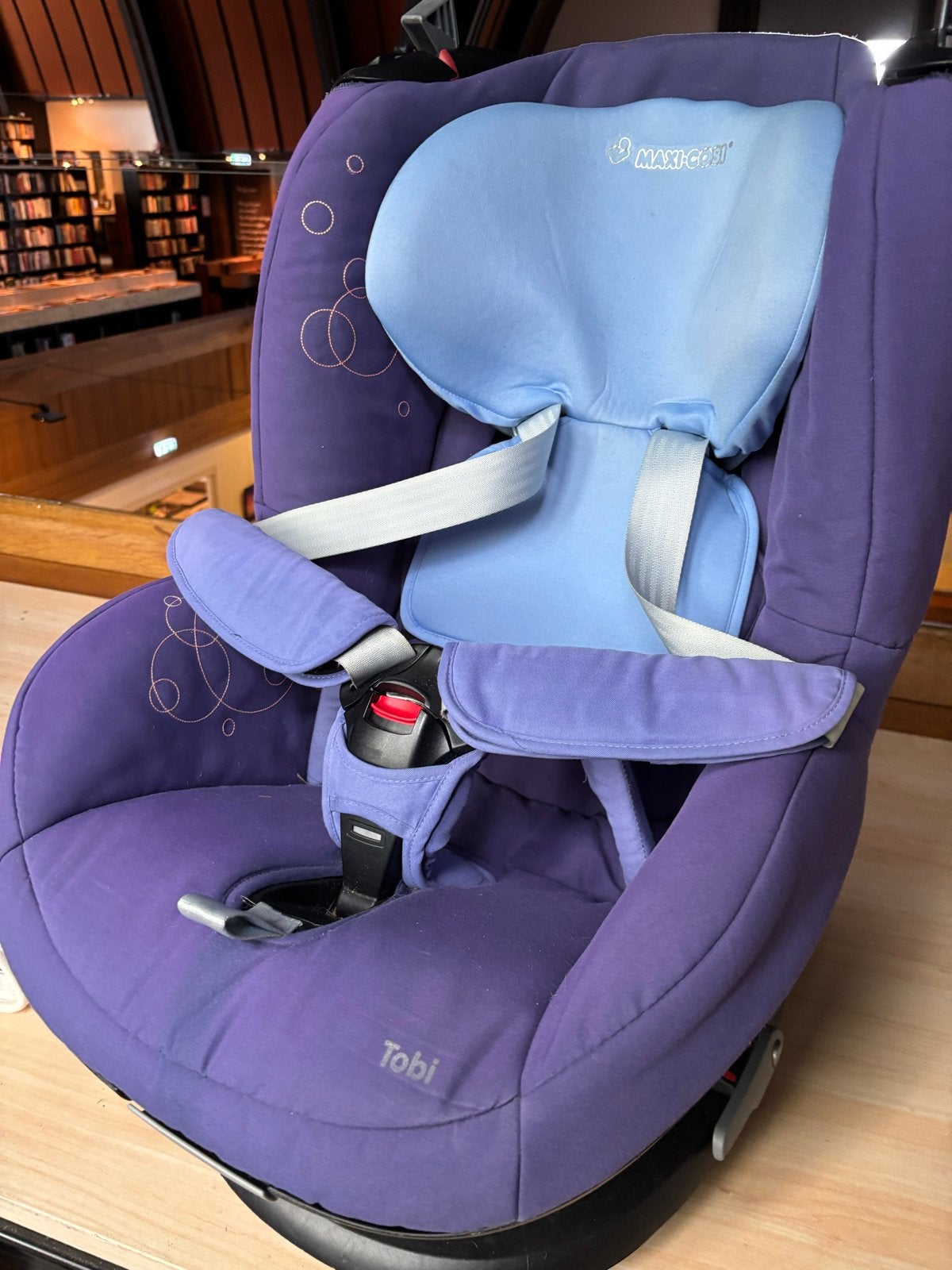 Maxi-Cosi Tobi Autostoel - Paars/Blauw, Verstelbare rugleuning, 9 t/m 18 kg, Ophalen of Verzenden, Maxi-Cosi