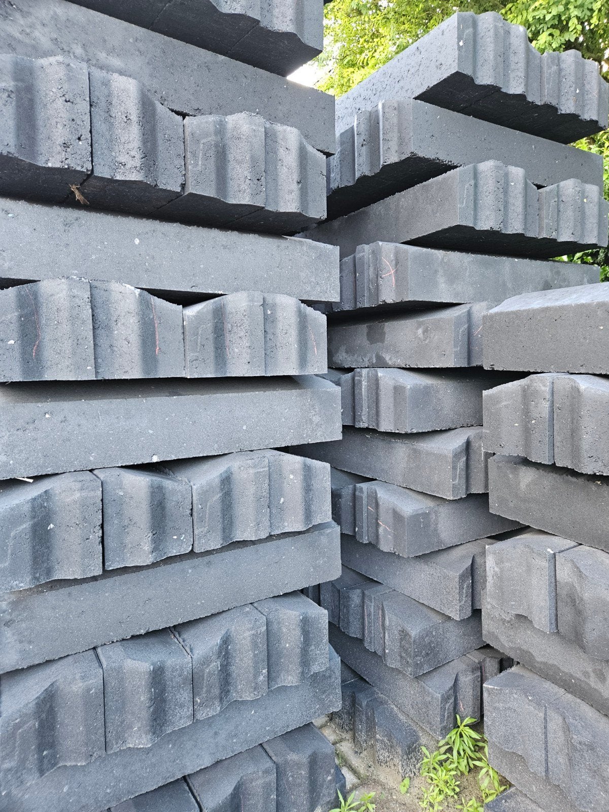 Betonbanden 5x20x20 antraciet, Tuin en Terras, Tegels en Klinkers, Ophalen, Overige typen, Nieuw, Minder dan 5 m²