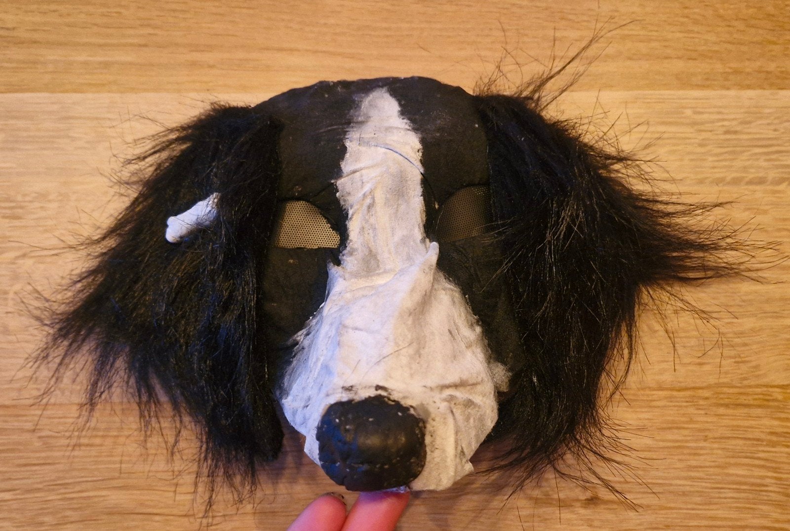 Border collie therian masker te koop!, Handgemaakt, Dieren, Nieuw, Meerkleurig