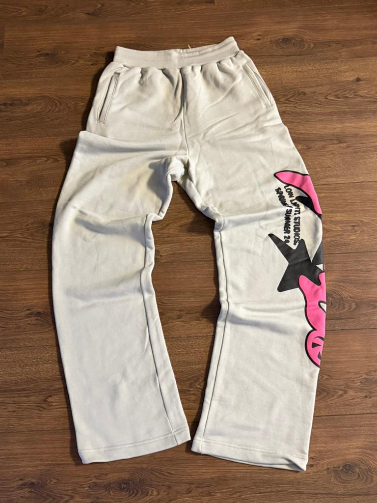 Lowlights joggingbroek maat S, 120 cm lang, Kleding | Dames, Broeken en Pantalons, Gedragen, Maat 36 (S), Grijs, Lang, Ophalen of Verzenden