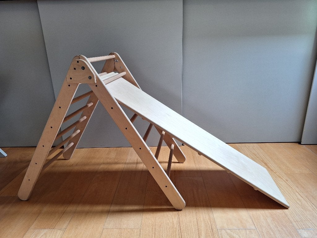 Klimdriehoek met glijbaan/klimplank (Montessori / Pikler), Ophalen, Gebruikt, Overige typen