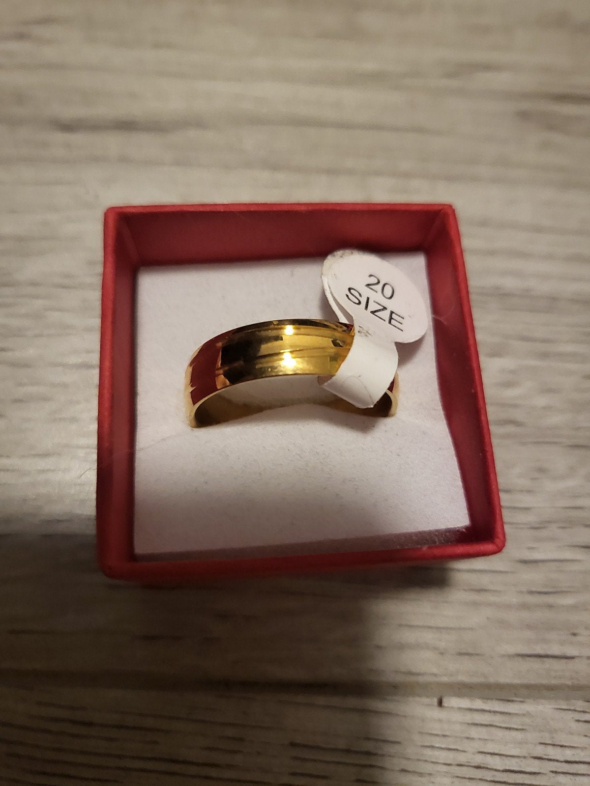 Nieuwe Gouden Ring Maat 20, 19 tot 20, Nieuw, Ophalen of Verzenden, Dame of Heer