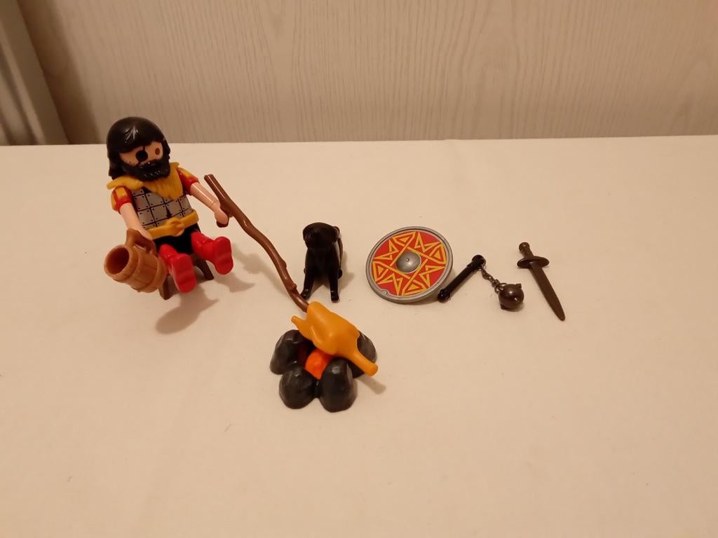 Playmobil 4769 Barbaar bij kampvuur compleet, Ophalen of Verzenden, Zo goed als nieuw, Complete set