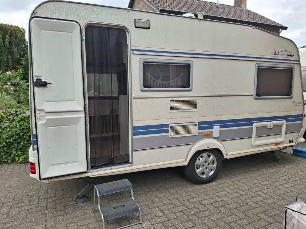 Gepimpte Hobby Elegance 430, Hobby, Kleine zit, Uitbouw voortent, Tot en met 3
