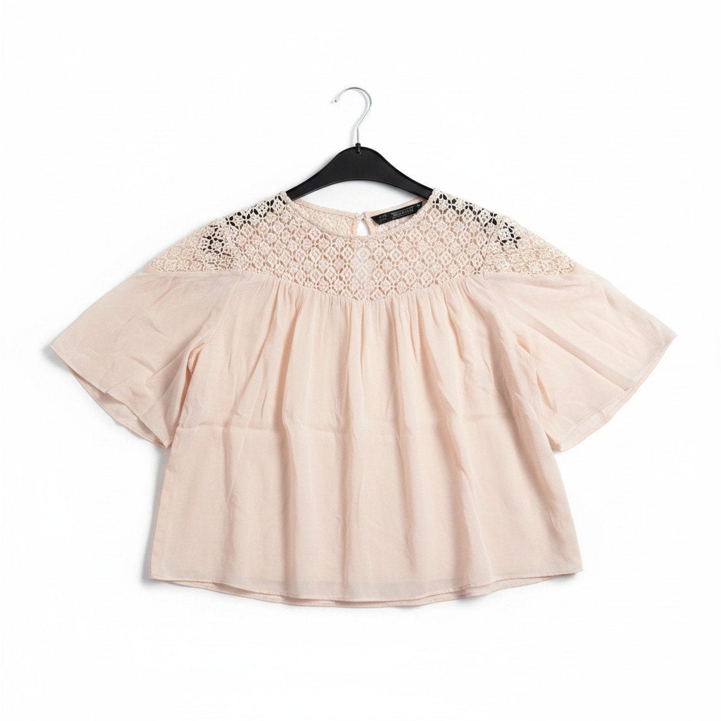 Zara Cropped Blouse maat M, Maat 38/40 (M), Zara, Ophalen of Verzenden, Zo goed als nieuw