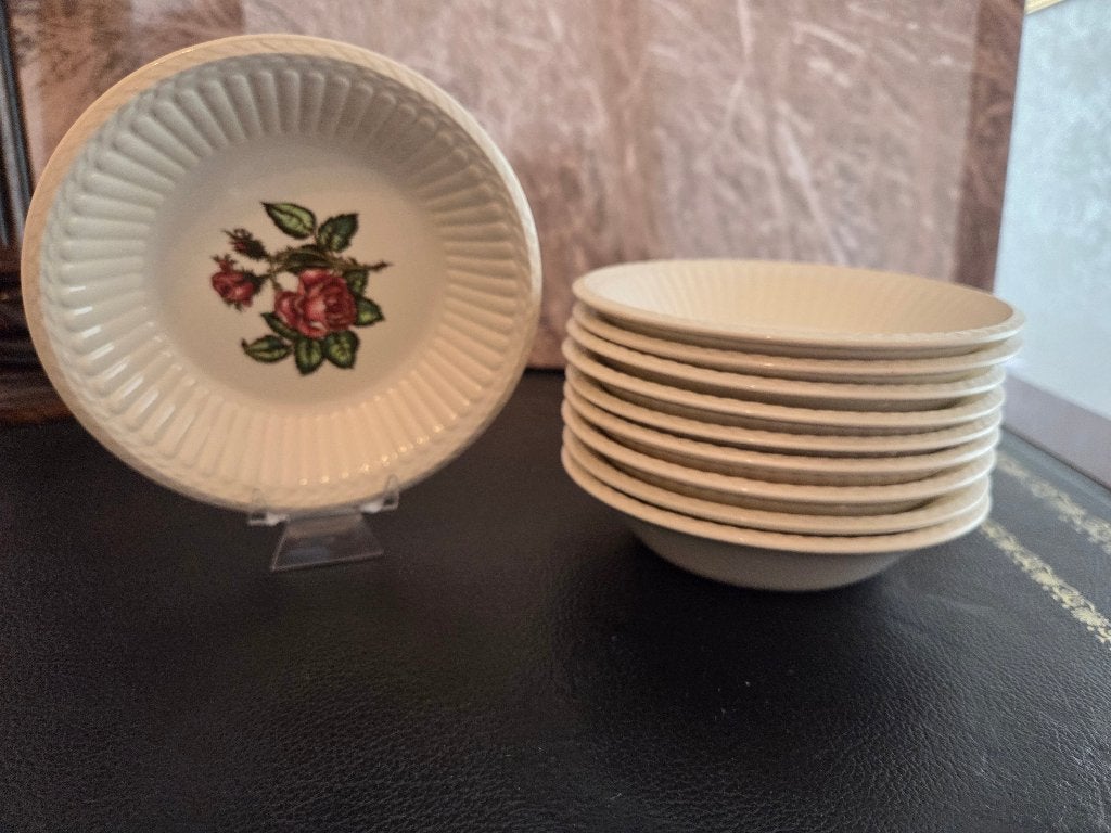 Wedgwood Moss Rose 10 schaaltjes voor compote pap pudding, Ophalen of Verzenden
