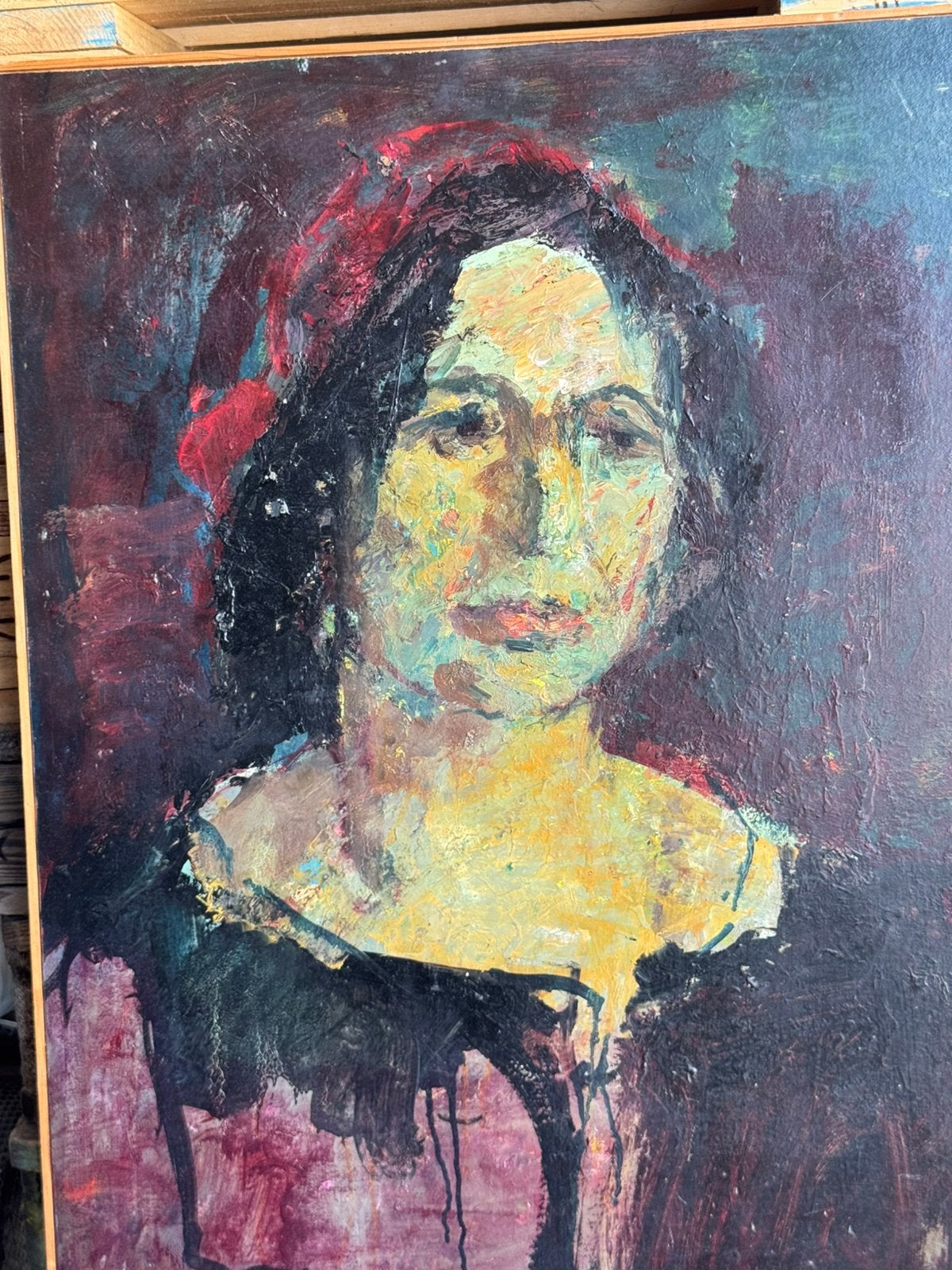 Willem "Wim" Steijn expressionistische portret, Ophalen of Verzenden