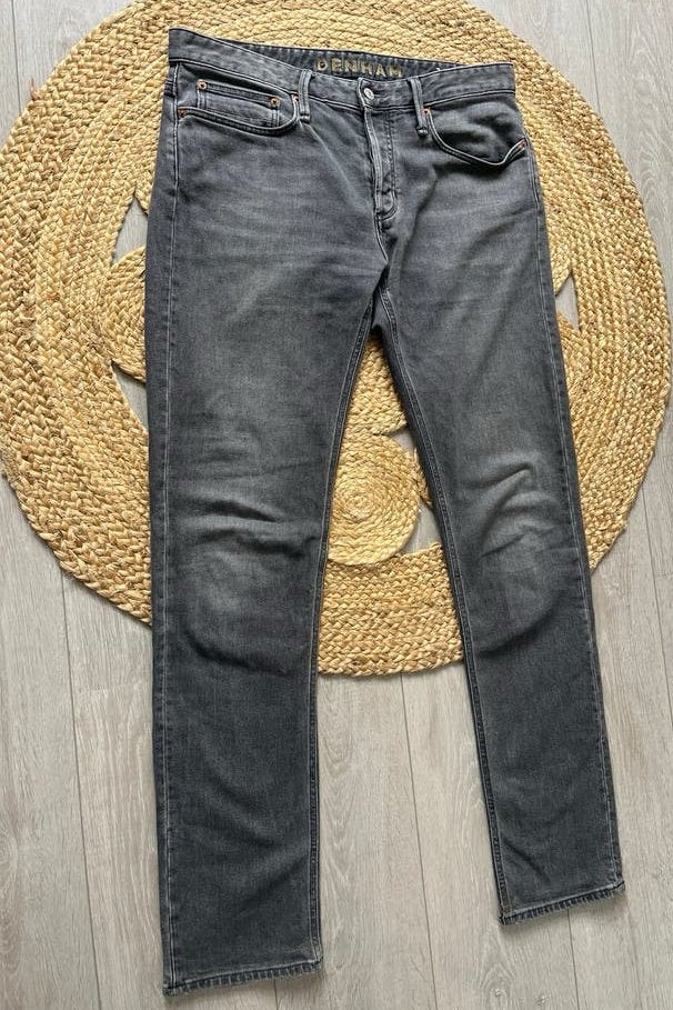 Denham Razor Slim Fit Jeans W33 L34 - Grijs, Ophalen of Verzenden, Gedragen, Grijs, W33 - W34 (confectie 48/50)