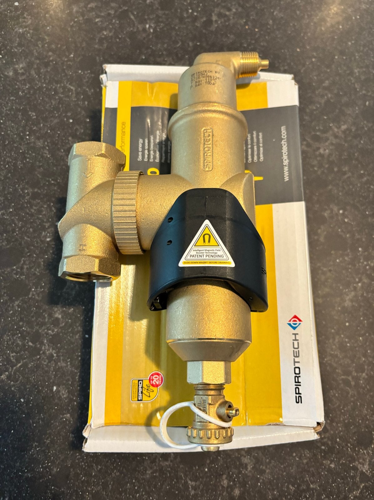 Spirotech Spirocombi UC100WJ luchtafscheider vuilafscheider, Nieuw, Minder dan 3 jaar oud, Minder dan 20 liter, Boiler