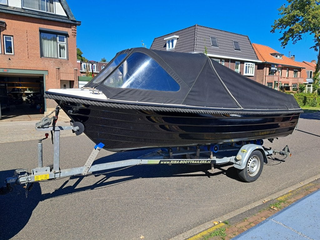 Remus 470 + Mercury 15pk + Riba trailer, Watersport en Boten, Sloepen, Overige typen, Niet ingevuld, 5 m, Zo goed als nieuw