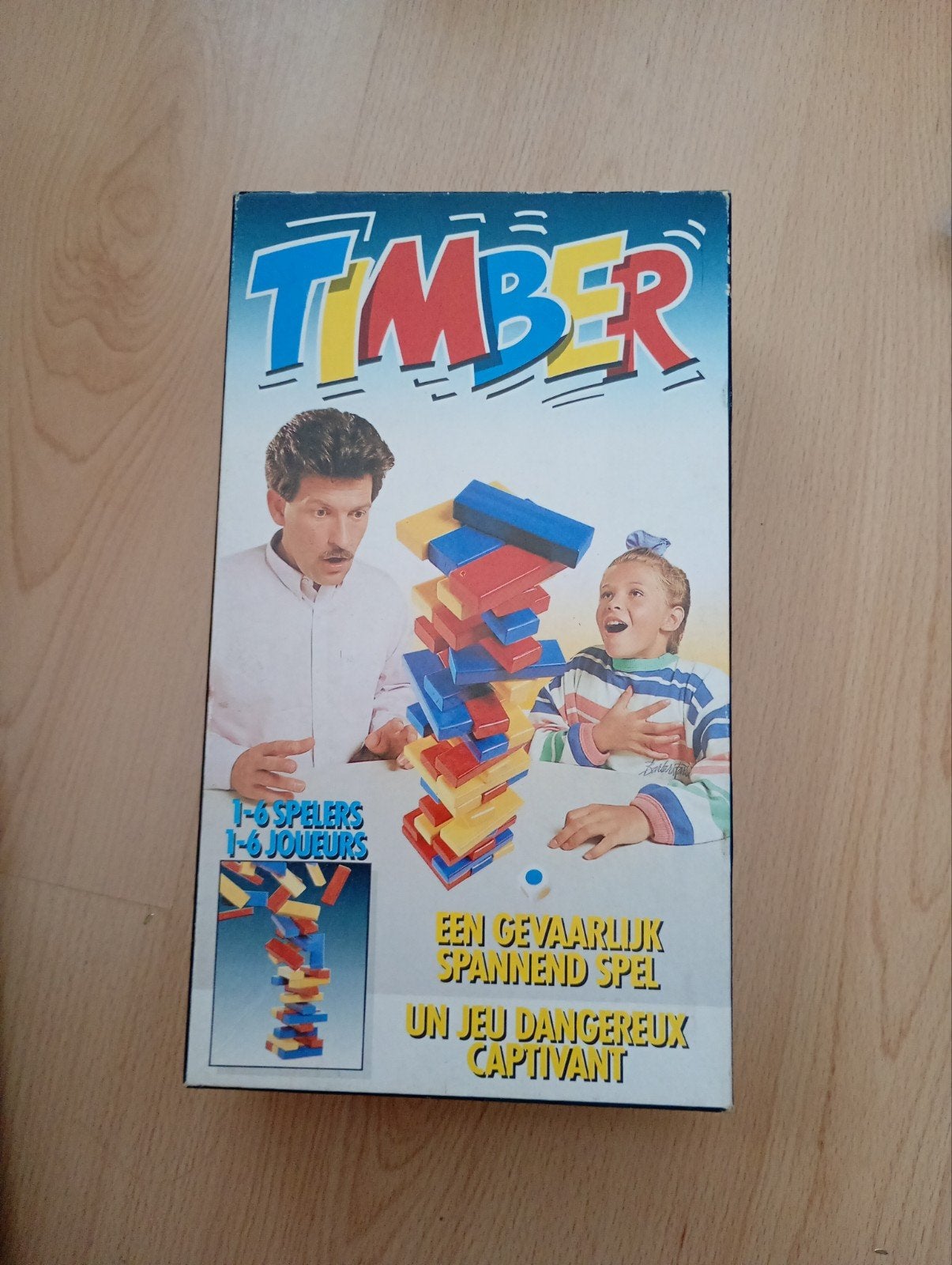 Timber stapelspel - Een gevaarlijk spannend spel, Vijf spelers of meer, Ophalen of Verzenden, Gebruikt