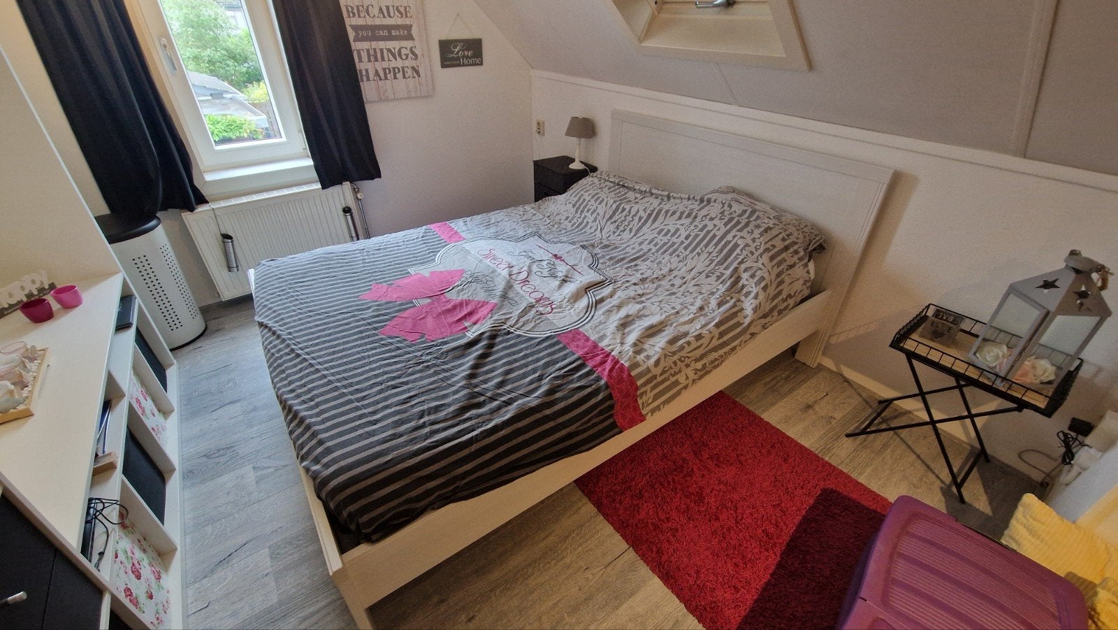 Ikea Bed 140x200 cm tweepersoons bed, Ophalen, Gebruikt, Wit, Tweepersoons