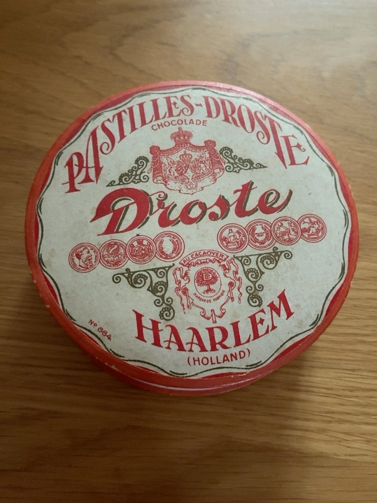 Oud Droste Pastilles kartonnen doosje Haarlem nr. 664, Verzenden, Gebruikt, Verpakking