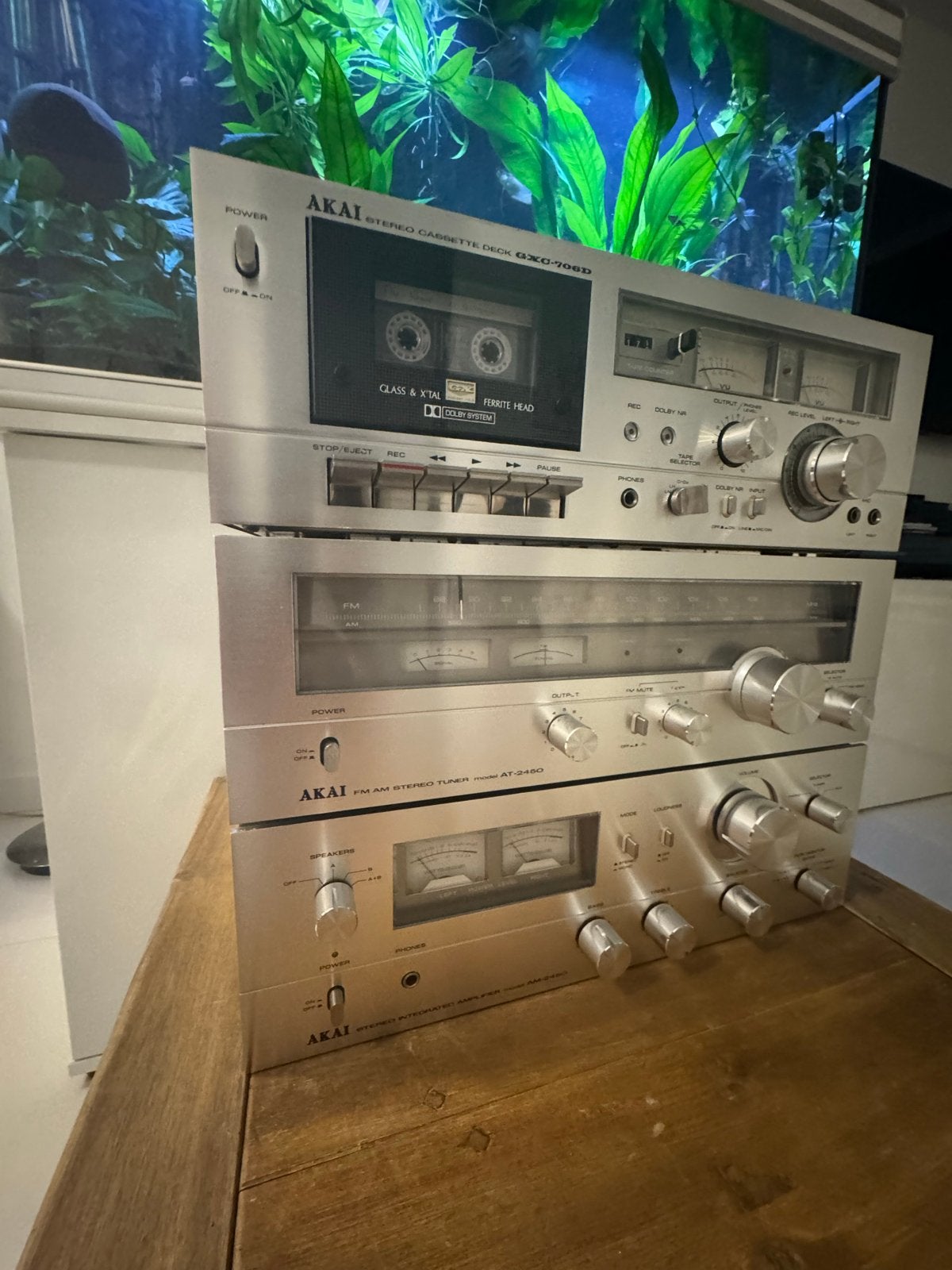 Akai Am2450+AT2450+Gxc706D, Ophalen, Gebruikt, Cassettedeck, Losse componenten