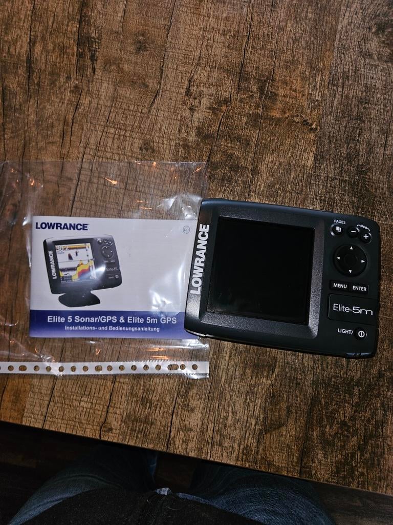 Lowrance Elite-5m GPS Fishfinder, Watersport en Boten, Navigatiemiddelen en Scheepselektronica, Ophalen of Verzenden, Gebruikt