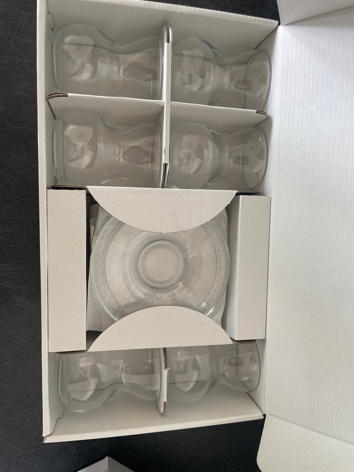 Pasabahce theeglazen met schoteltjes, nieuw in doos, Ophalen, Glas of Glazen, Overige merken, Nieuw