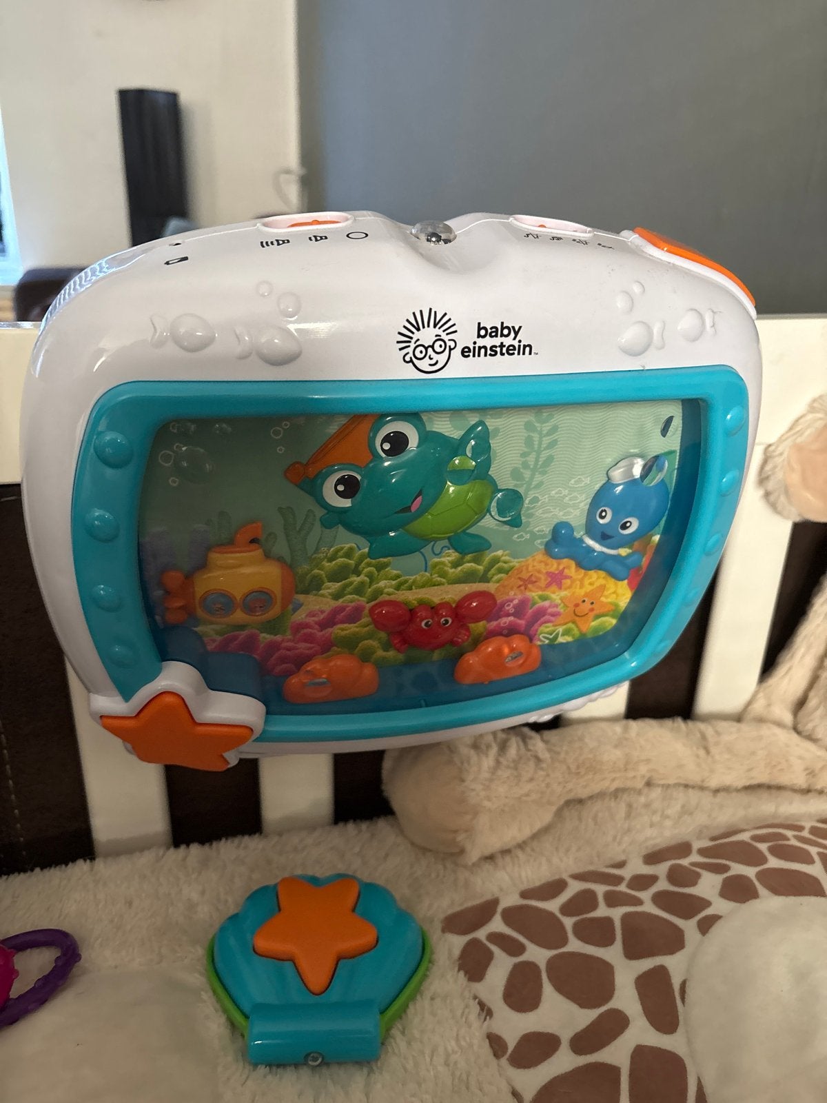 Baby Einstein Ocean Glow Sensory Aquarium, Ophalen, Zo goed als nieuw, Overige typen, Met licht