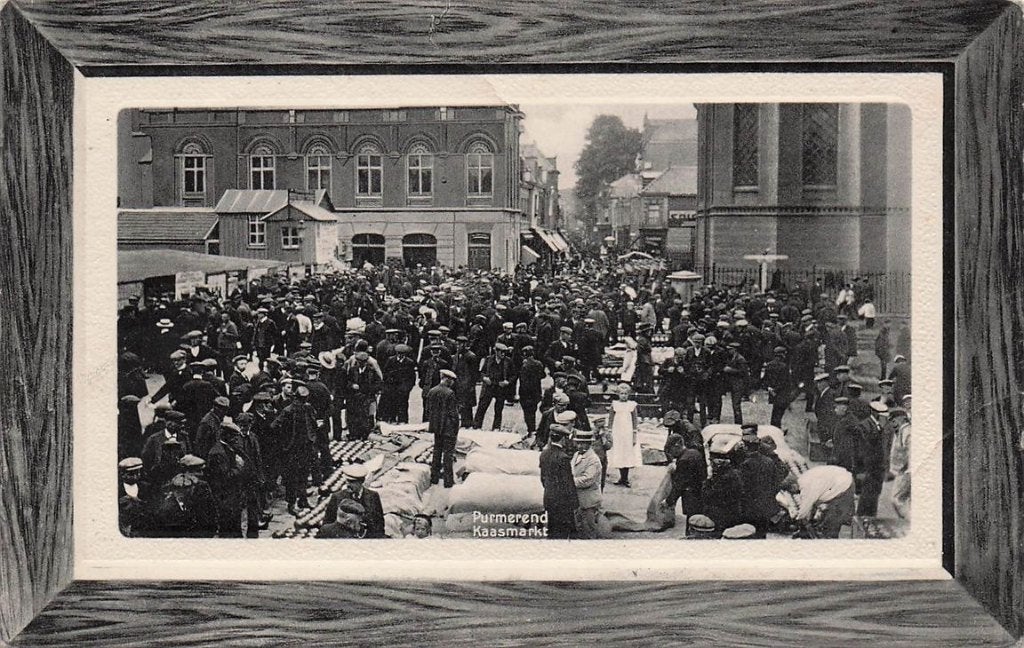 702-113-001 Purmerend Kaasmarkt, Verzamelen, Ansichtkaarten | Nederland, Verzenden, Voor 1920, Noord-Holland