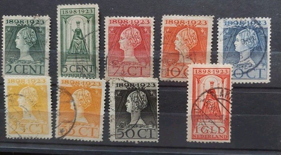 Postzegels Nederland 1923 oude Series gestempeld., Ophalen of Verzenden, T/m 1940, Gestempeld